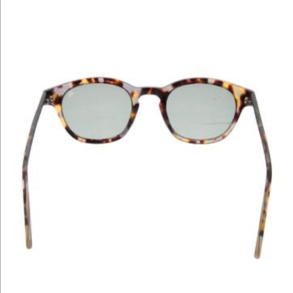 NWT Pedro del Hierro Round Sunglasses w/ Case and Dust Cloth. Tortoiseshell.